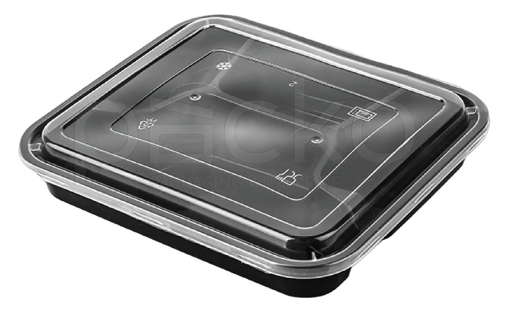 กล่องอาหารพรีเมี่ยม 4 ช่อง ขนาด 1000 ml. (PKO-10-SF1000-4B)