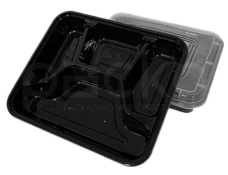 กล่องอาหารพรีเมี่ยม 4 ช่อง ขนาด 1000 ml. (PKO-10-SF1000-4B)