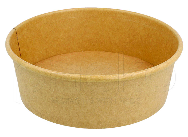 กล่องกระดาษคราฟท์ทรงรี Premium ขนาด 1000 ml.