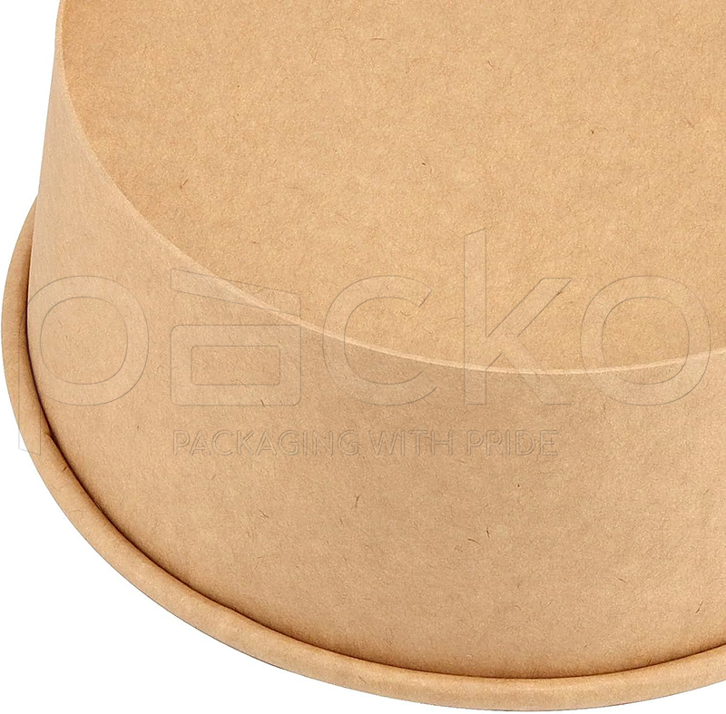 กล่องกระดาษคราฟท์ทรงรี Premium ขนาด 1000 ml.