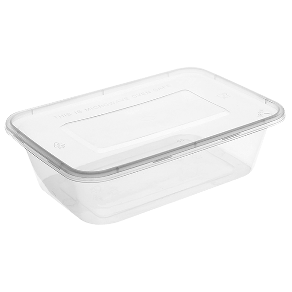 กล่องสี่เหลี่ยม รุ่น Save ขนาด 650มล. สีใส