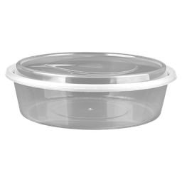 [SY2500] กล่องกลมพลาสติก PP 2500 ml + ฝาปิด (ใส)