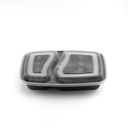 [6818B] กล่อง 2 ช่อง สไตล์อเมริกัน รุ่น 6818 สีดำ