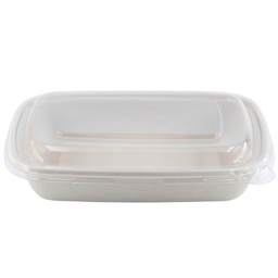 [01-CR1000] กล่องอาหาารชานอ้อยผสมเยื่อไผ่ 1000 ml.