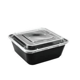 [ZF750B] กล่องสี่เหลี่ยมจตุรัส 750ml. สีดำ