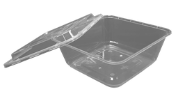 [ZF750] กล่องสี่เหลี่ยมจตุรัส 750ml. สีใส