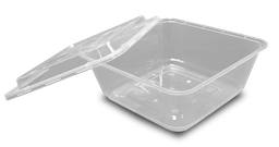 [ZF500] กล่องอาหาร ทรงจตุรัส ขนาด 500ml. สีใส