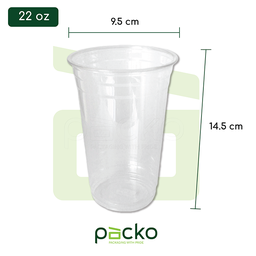 [PACKO-CUP-PP 22oz 95] แก้ว PACKO PP ขนาด 22oz ปาก 95 mm.