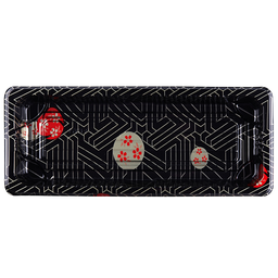 [B-1102] ถาดซูชิ ขนาด 22 x 9 x 2.3 cm. ซากุระ